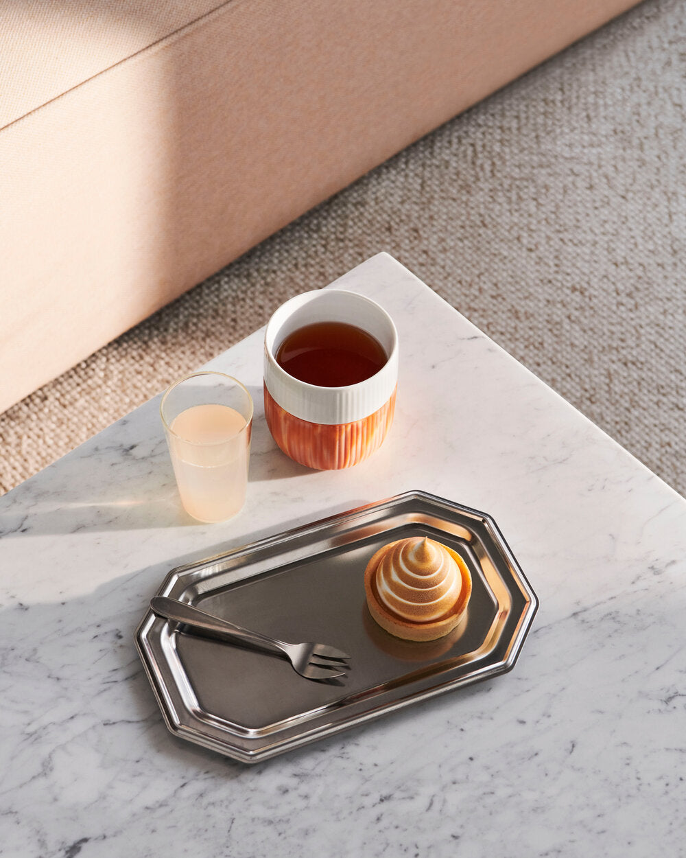 Riflet Contrast Marble krus, Warm Ochre - 35 cl.